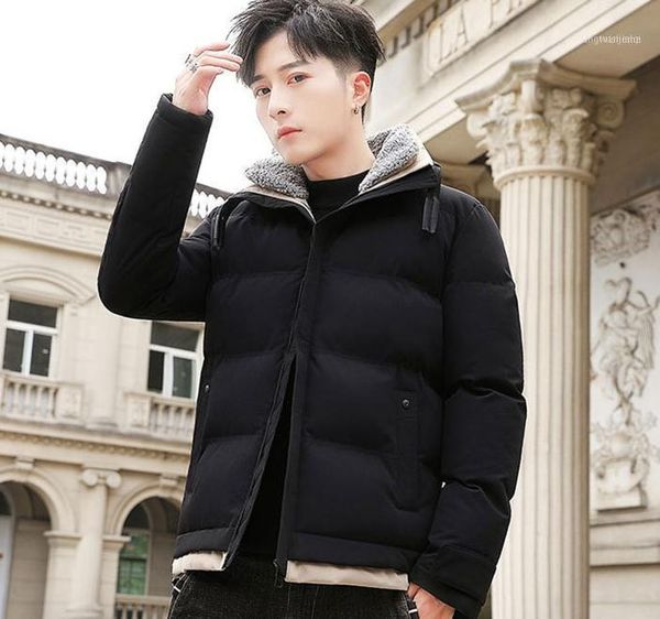 

cotton-padded jacket men winter mens coat 2821, Black