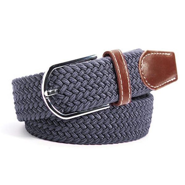 

belts women men multifunctional metal buckle canvas fashion stretch charming accessories portable casual plain belt, Black;brown