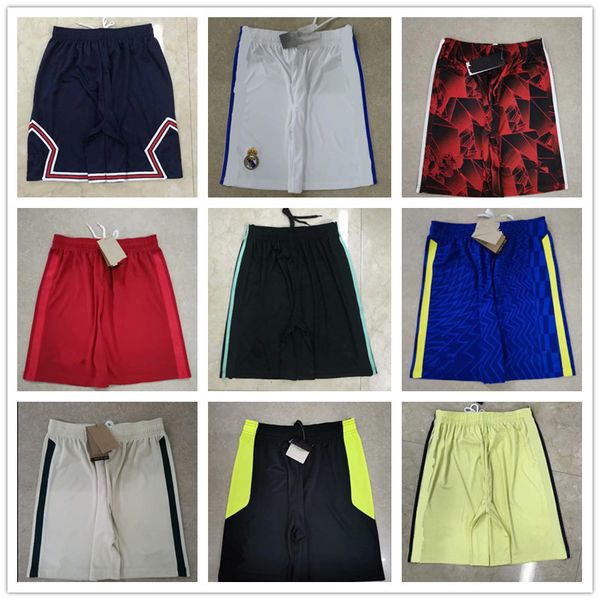 

mens football shorts 2122 summer soccer pants size s-xxl, Black;red