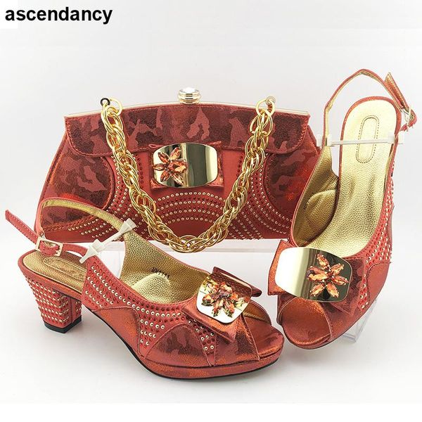 

dress shoes italian with matching bags for women african shoe and bag set decorated rhinestone wedding, Black