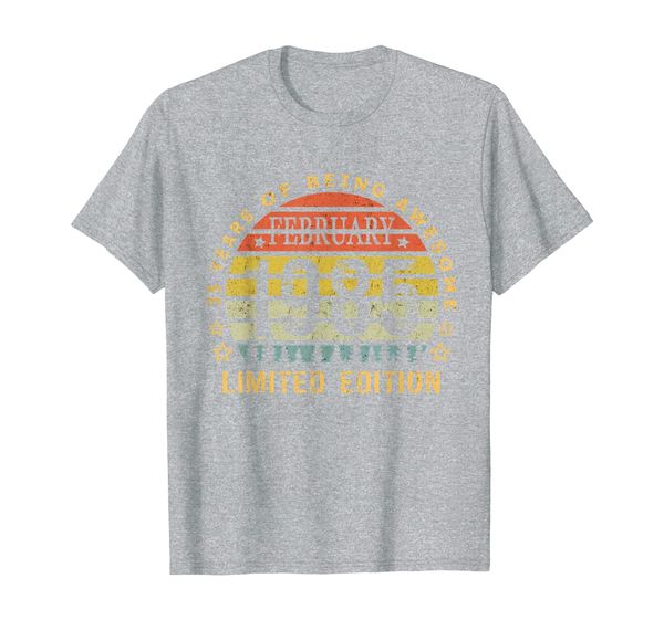 

born february 1985 limited-edition shirt 35th birthday gifts t-shirt, White;black