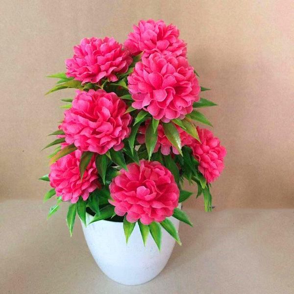 

fake silk bonsai artificial potted plant home wedding party floral indoor decor