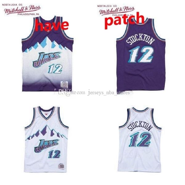 

Men's Basketball Utah\rJazz\r12 John\rStockton Mitchell & Ness 1996-97 Hardwoods Classics Authentic Jersey 01, Color1