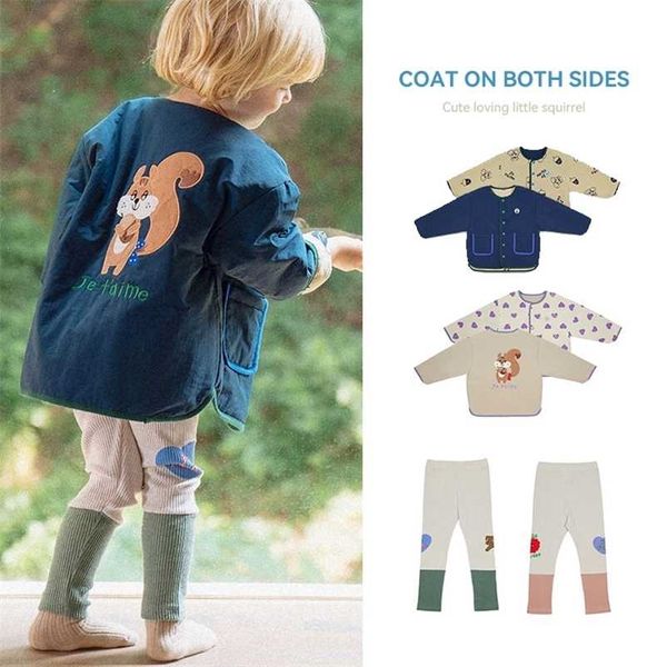 

children's jacket autumn and winter boys' clothing girls' clothes tight pants 211204, Blue;gray