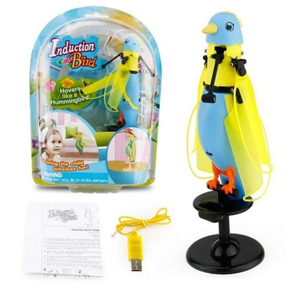 

cx - 51 hand induction infrared flying parrot toys singing bird with led lights for kid