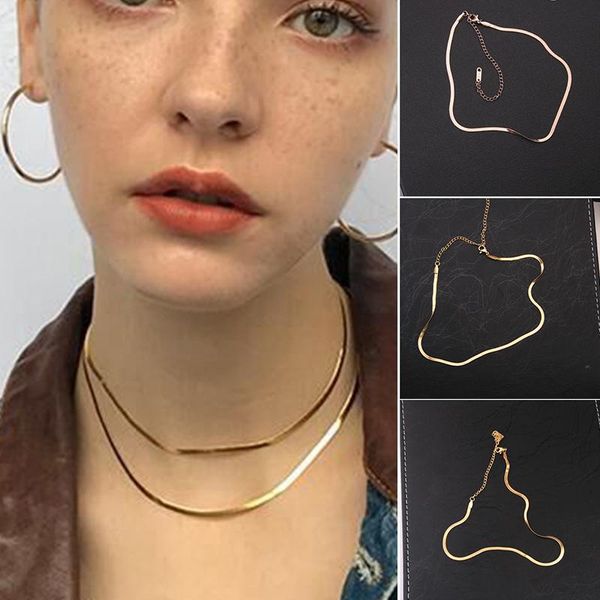 

chains wholesale snake chain necklace golden brightening plated diy shining link with clasps for jewelry making nov99, Silver
