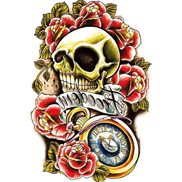 

tattoo paste sticker flower arm temporary water transfer paper