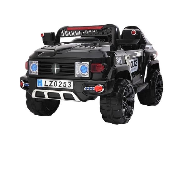 2.4G Uzaktan Kumanda Elektrikli Araba Off-Road Polis Araba Çift Sürücü 35 W * 2 Pil 12V7AH * 1 Çocuklar Araba Oyuncaklar Ride