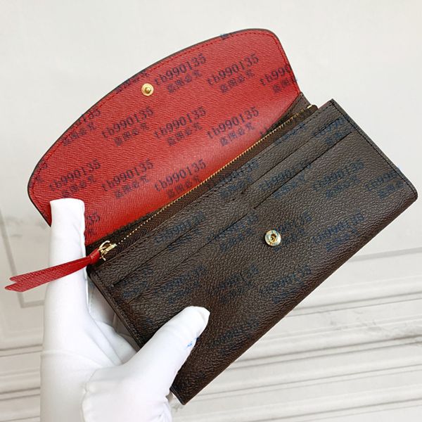 

purses wallets zipper bag female wallet purse fashion card holder pocket long women tote bags with box dustbags, Red;black