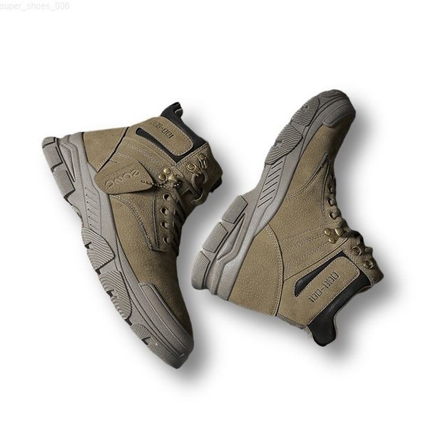 

men's martin boots motorcycle retro style men's shoes 01, Black