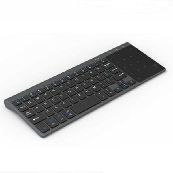 

keyboards mini smart tv slim non slip 59 keys wireless keyboard gift numeric keypad 2.4ghz touchpad office pc lapergonomic home
