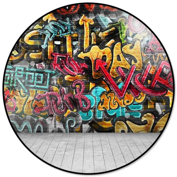 

carpets graffiti wall carpet for living room children bed floor round home decor rugs soft mat