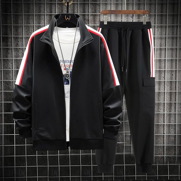 

men's tracksuits spring autumn clothing 2piece sets clothes men tracksuit casual fashion sweatshirt sports set conjunto masculino, Gray