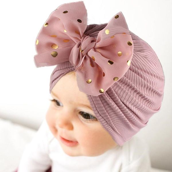 

hair accessories baby sequin bowknot headband hat ribbed turban toddler kids boys girls solid bow knotted beanie headwear, Slivery;white