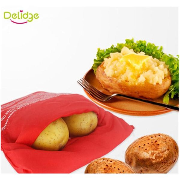 

wholesale- 2 pcs/lot oven microwave baked red potato bag for quick fast( cook 8 potatoes at once ) in just 4 minutes jllehz soif