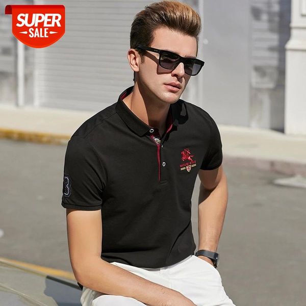 

2020 Brand Polo Shirt Mens Summer Short Sleeve Plus Size Homme Clothing 100%Cotton Designer High Quality Embroidery Fashion Tops #UT60, White;black