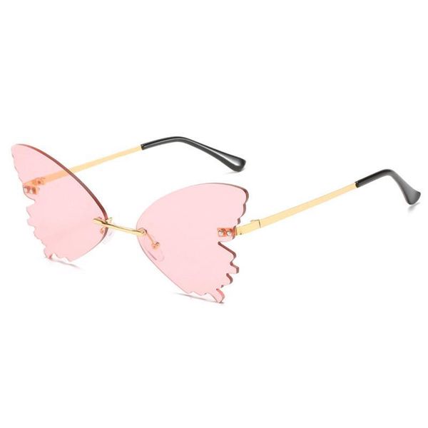 

sunglasses oculos rimless shades uv400 fashion glasses women okulary eyewear metal men vintage sun mophv male female butterfly kmmxq, White;black