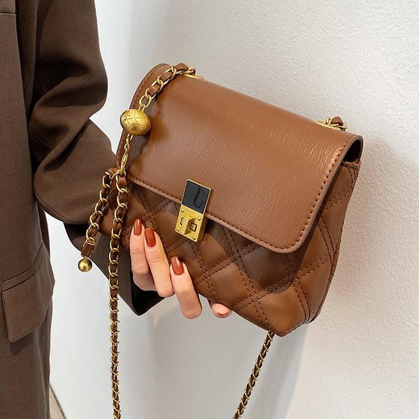 

shoulder bags niche design chain handbags 2021 fashion high-level style messenger bag underarm dual-use width: 20cm