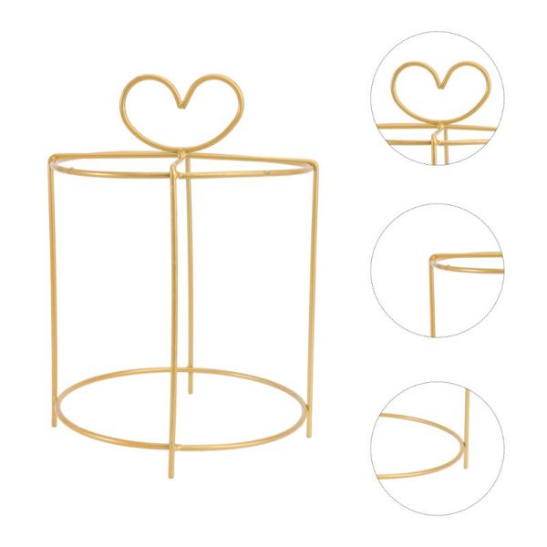 

1pc cake package box rack exquisite iron art flower rack for decor(6 inches)