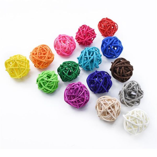 

10pcs artificial straw wedding decorative flower wreath home christmas decoration rattan ball diy curtain hanging acc jllglw