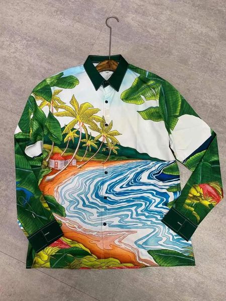 

men's casual shirts ik0450 fashion 2021 runway luxury european design party style clothing, White;black