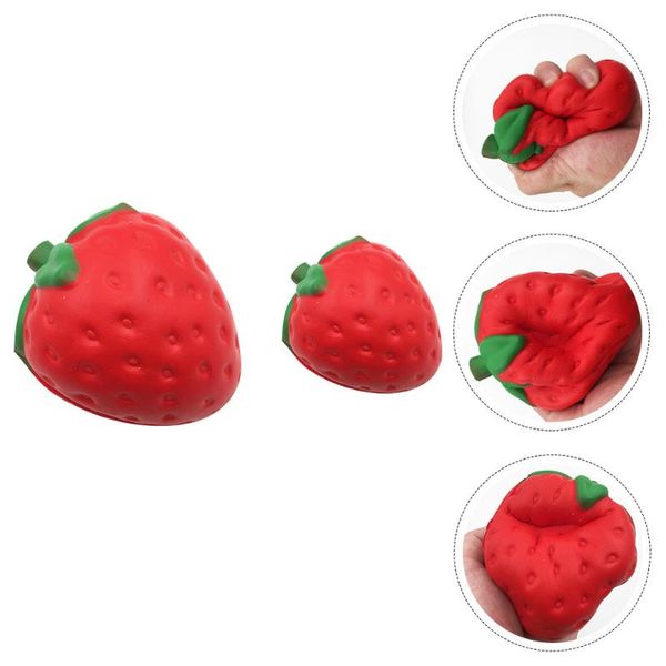 

party decoration 2pcs realistic strawberry models model decors toys