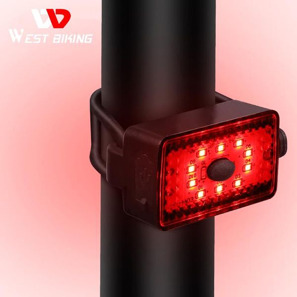 

bike lights mini bicycle safety warning cycling rear taillight waterproof led usb chargeable mountain tail-lamp