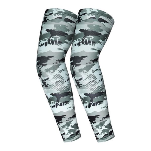 

elbow & knee pads 1pair cool cycling running uv sun protection cuff cover protective arm sleeve men bike sport warmers sleeves, Black;gray