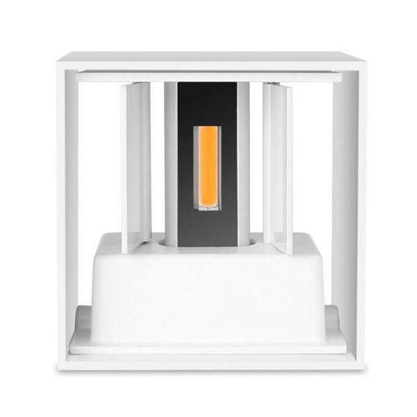 

surface mounted 9w 12w square led wall lamps brief cube adjustable light dimmable ac110v 220v outdoor