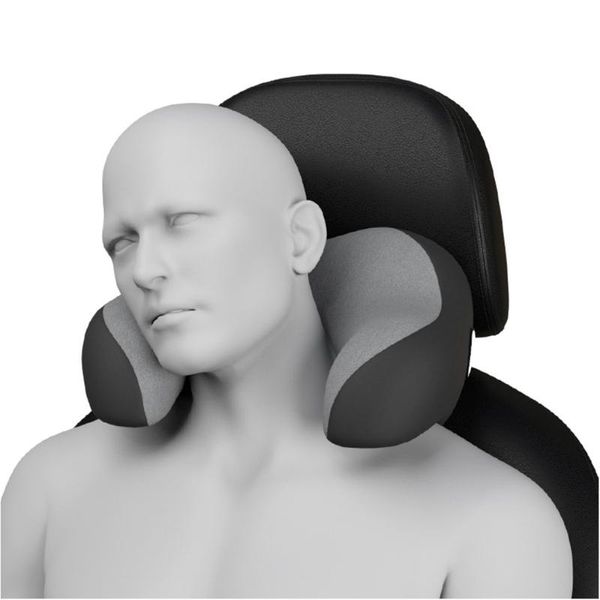 Cuscini per sedili 1Pc Poggiatesta per passeggeri auto Cuscino per collo a forma di U Memory Foam Cuscino per dormire confortevole staccabile Supporto per la testa