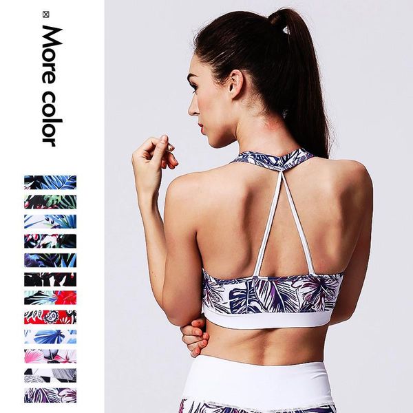 

cloud hide flower sports bra women fitness yoga crop push up underwear shockproof athletic vest gym shirt sport sportswear, White;black