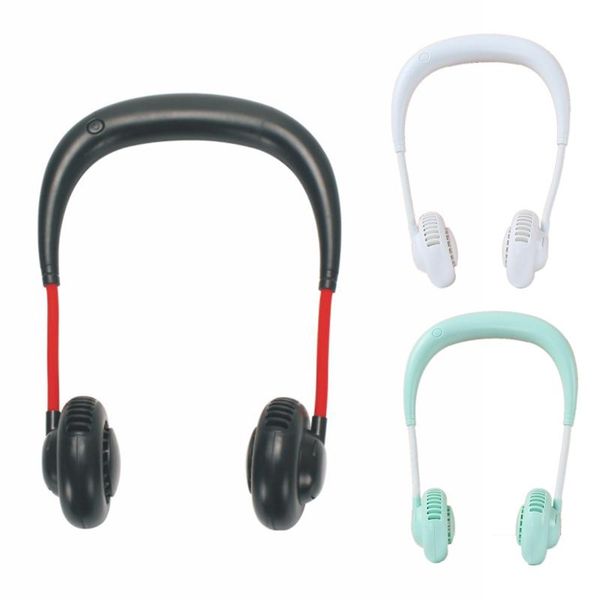 

portable lazy sports fan hanging neck usb rechargeable halter air cooler for kitchen sport outdoor electric fans