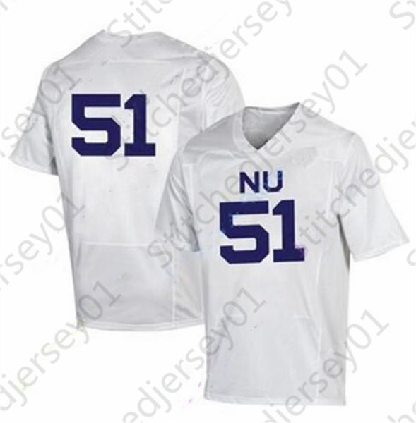 

northwestern wildcats football jersey ncaa college hunter johnson evan hull bryce kirtz stephon robinson jr. jeremy meiser aidan smith ander, Black