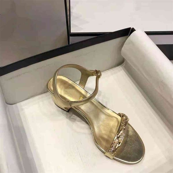 

80% off outlet store high version small fragrance metal wheat ear sandals women's new net red fairy geomantic diamond pearl high heel s, Black