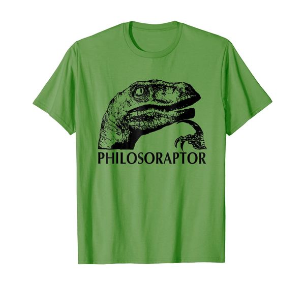 

philosoraptor - funny - viral meme - dinosaur t-shirt, White;black
