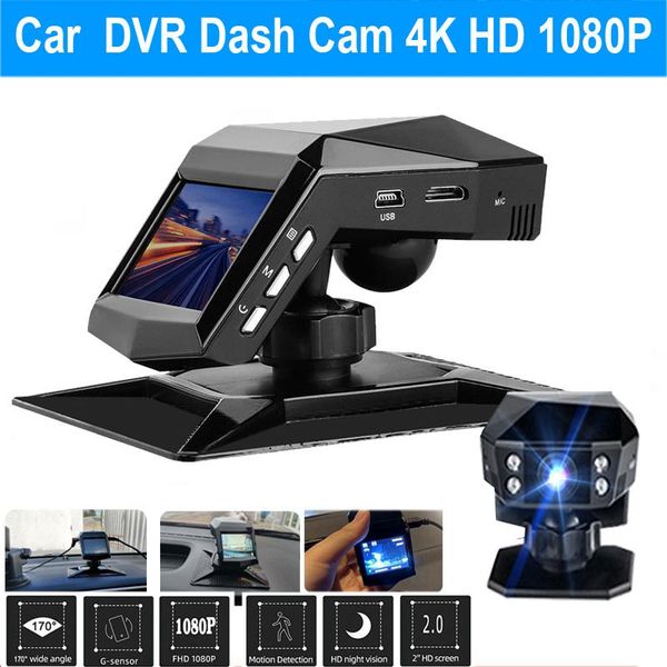 

digital cameras 4k dash camera car dvr cam video registrator dashcam 3.6" hd cycle recording night vision recorder