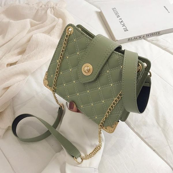 

evening bags ins korean chain bag women's fashion western style postman elegant diamond mini one shoulder messenger
