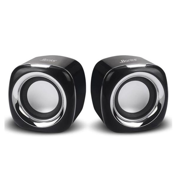 

bonks computer speakers, 6w pc powered speakers usb speaker monitor speakers for deskcomputer/pc/lapgaming speaker
