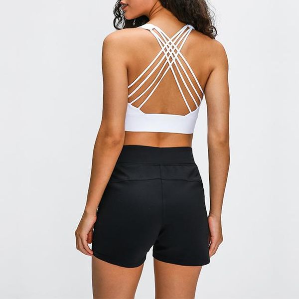 

yoga outfit [chic] [padded] bra cross back sports