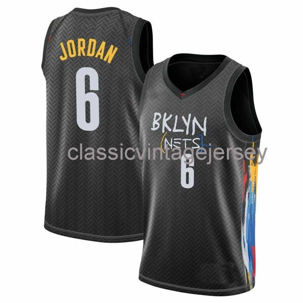 

custom deandre #6 2020-21 swingman jersey stitched mens women youth xs-6xl ncaa, Black