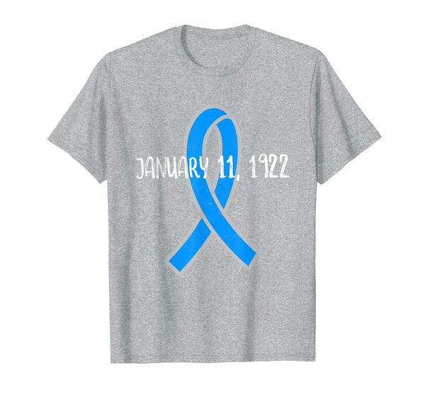 

diabetes awareness month ribbon insulin discovery retro t-shirt, White;black