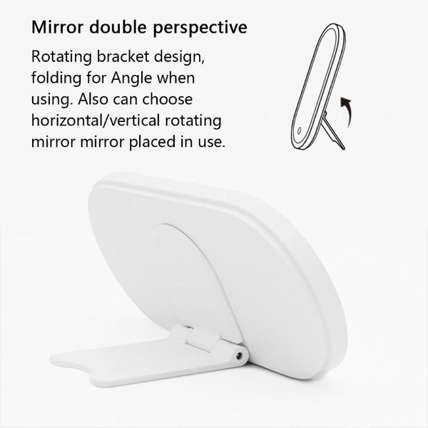 

storage boxes & bins travel portable makeup box with led lighted folding mirror usb recahargeable cosmetic carrying case jewelry organizer