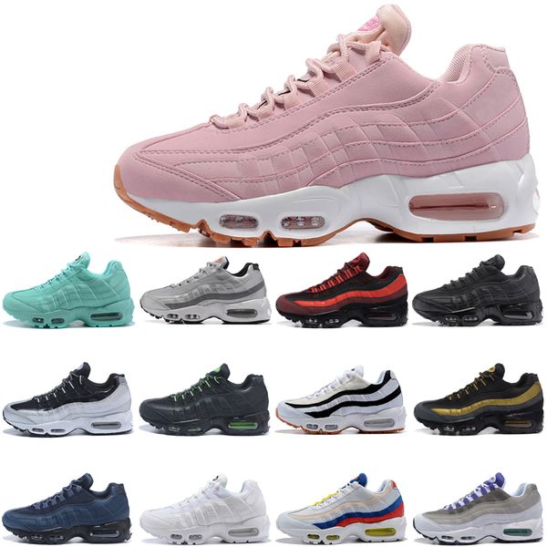 

classic running shoes men women 95s yellow black white what the ultramarine solar red rose pink suede patch og neon navy blue grape corduroy