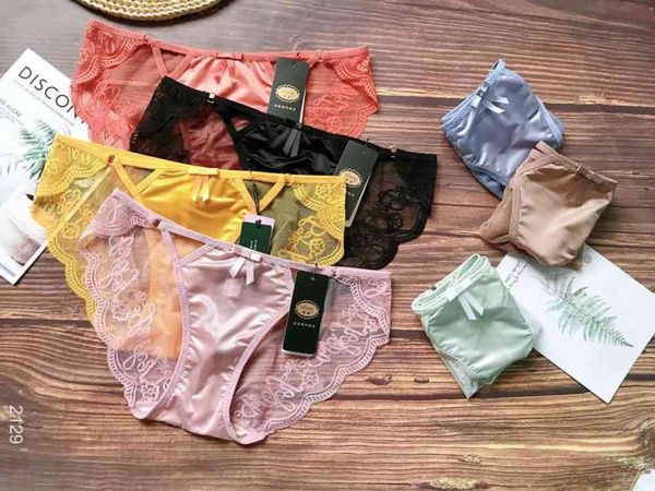 

underwear 2129# low waist lace fashion triangle, Black;pink