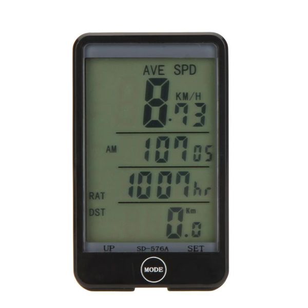 

bike computers -screen bicycle multi-functional satch odometer computer large backlight lcd display