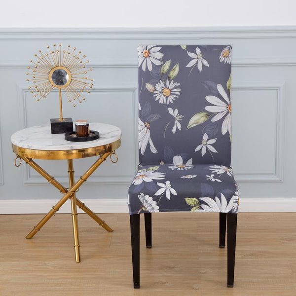 

1/2/4 pcs chair cover stretch dining room chair covers for kitchen spandex seat case wedding l printed banquet slipcovers