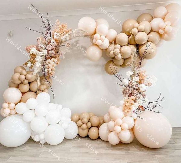

diy balloon garland arch kit balloon birthday party wedding latex white retro skin baby shower background decoration baloon