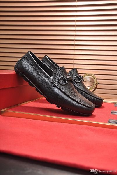 

cq fashion luxury men shoes genuine leather casual soft comfortable loafers designer male moccasins breathable non slip driving footwear 33, Black