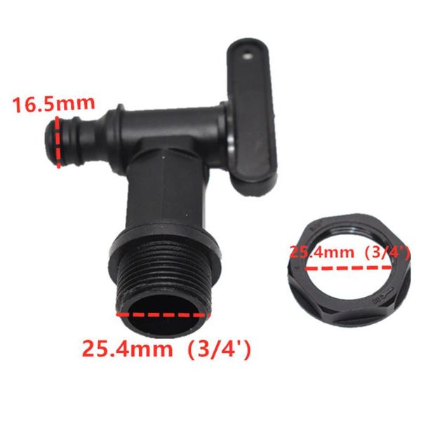 

watering equipments 1pcs water butap 3/4 \" for burain barrel adaptor outlet