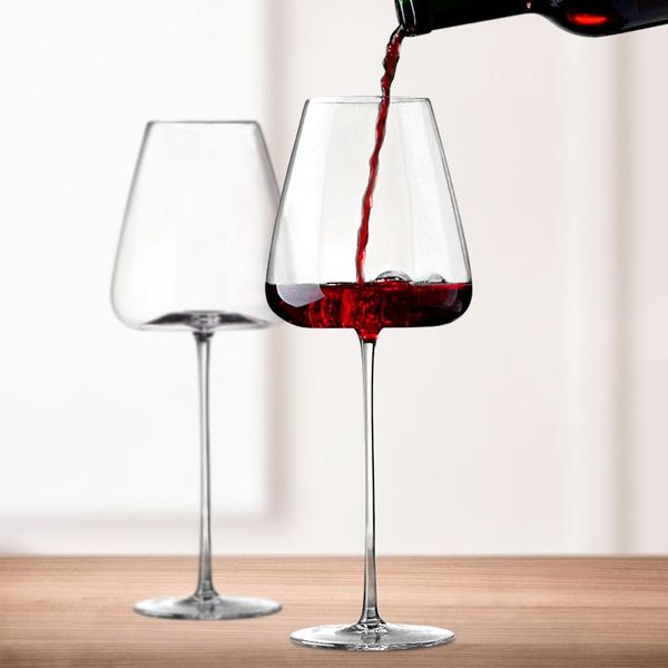 

wine glasses creative 270-600ml convex bottom handmade red glass ultra-thin crystal burgundy bordeaux goblet art big belly tasting cup